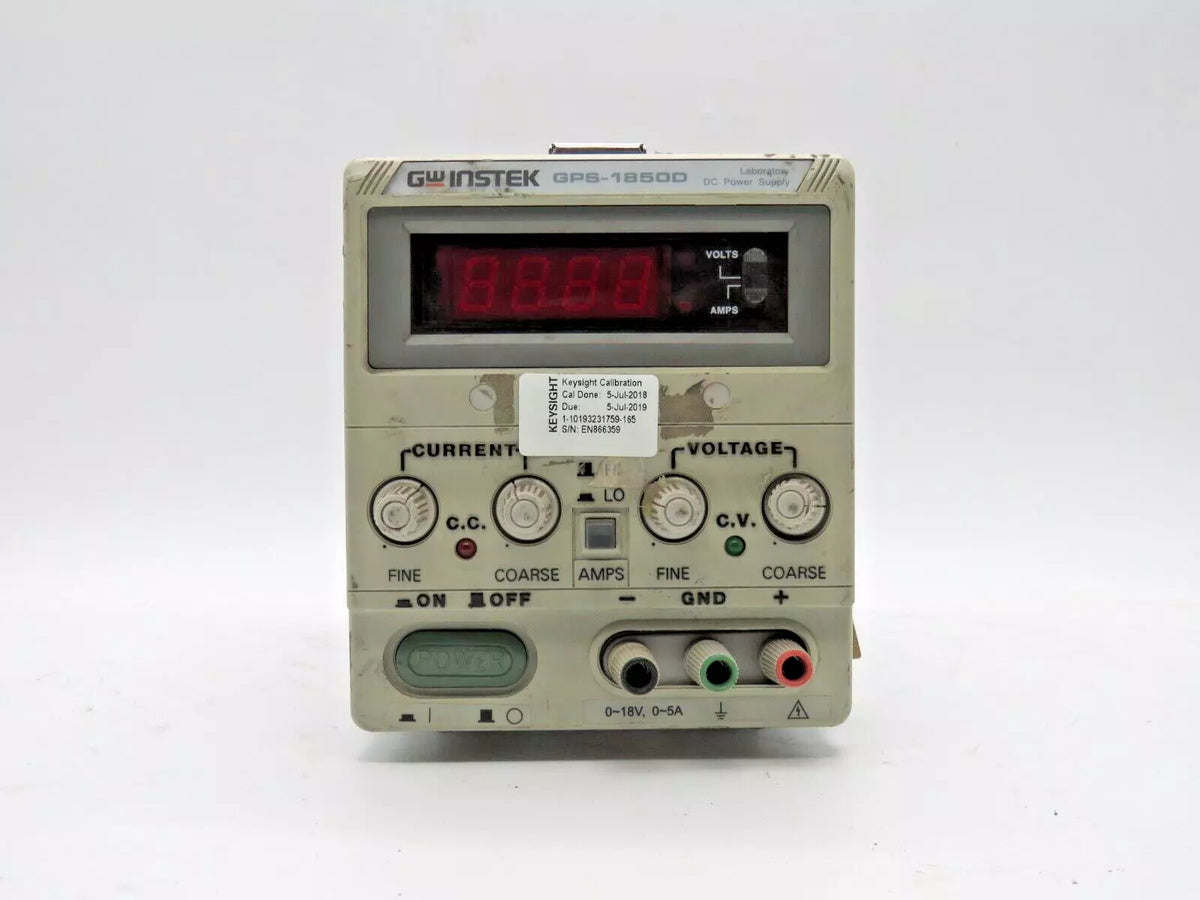 GW Instek GPS-1850D DC Power Supply Programmable 0-18V 0-5A