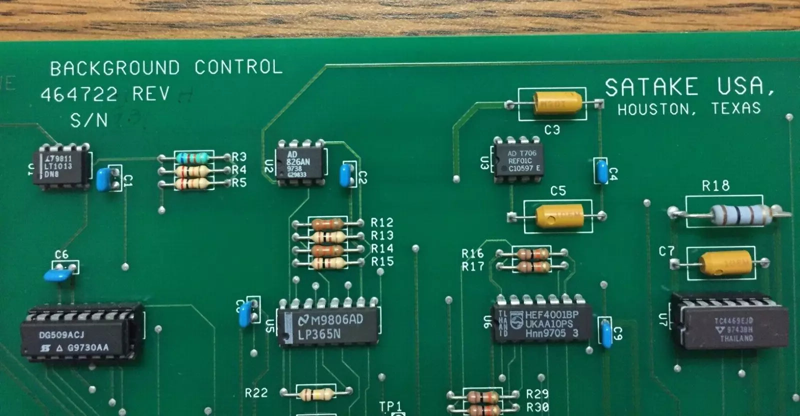 Satake 464722 Rev. H Background Control Board