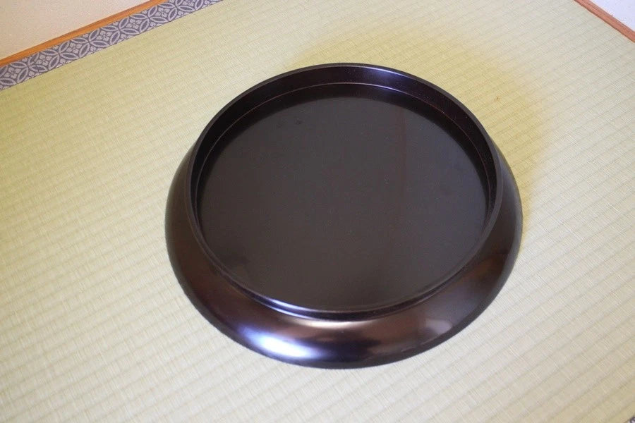 Japanese Old Lacquer Plate Obon