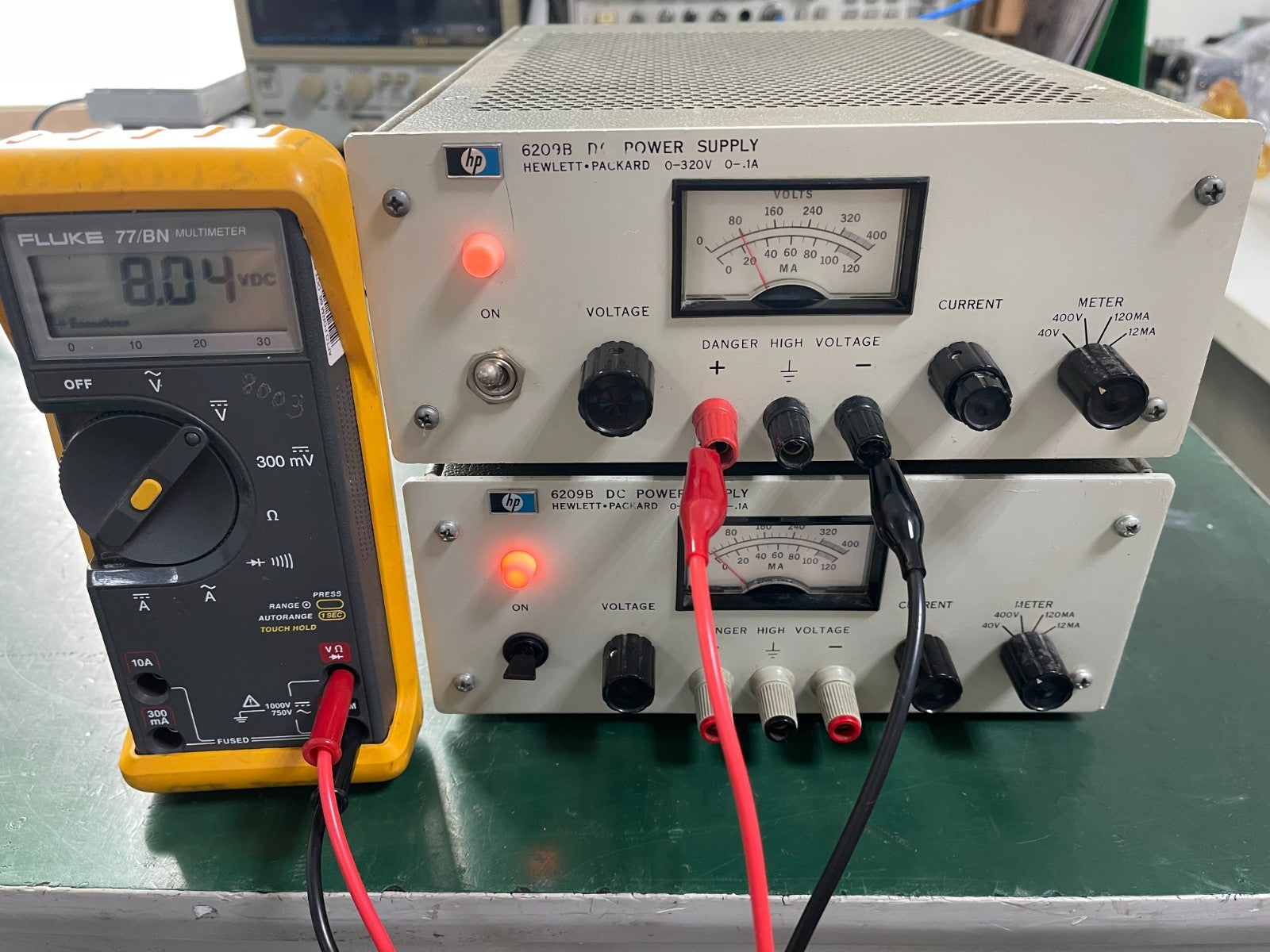 HP Agilent 6209B DC Power Supply 0-320V , 0-.1A _ 1721A04164_240<wbr/>3A06996