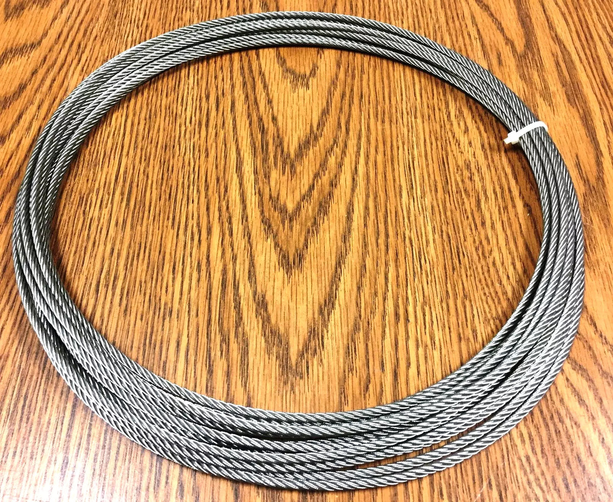 Jakob 20113-0480 Stainless Steel Wire Rope, 4mm Dia x 11,240mm Long