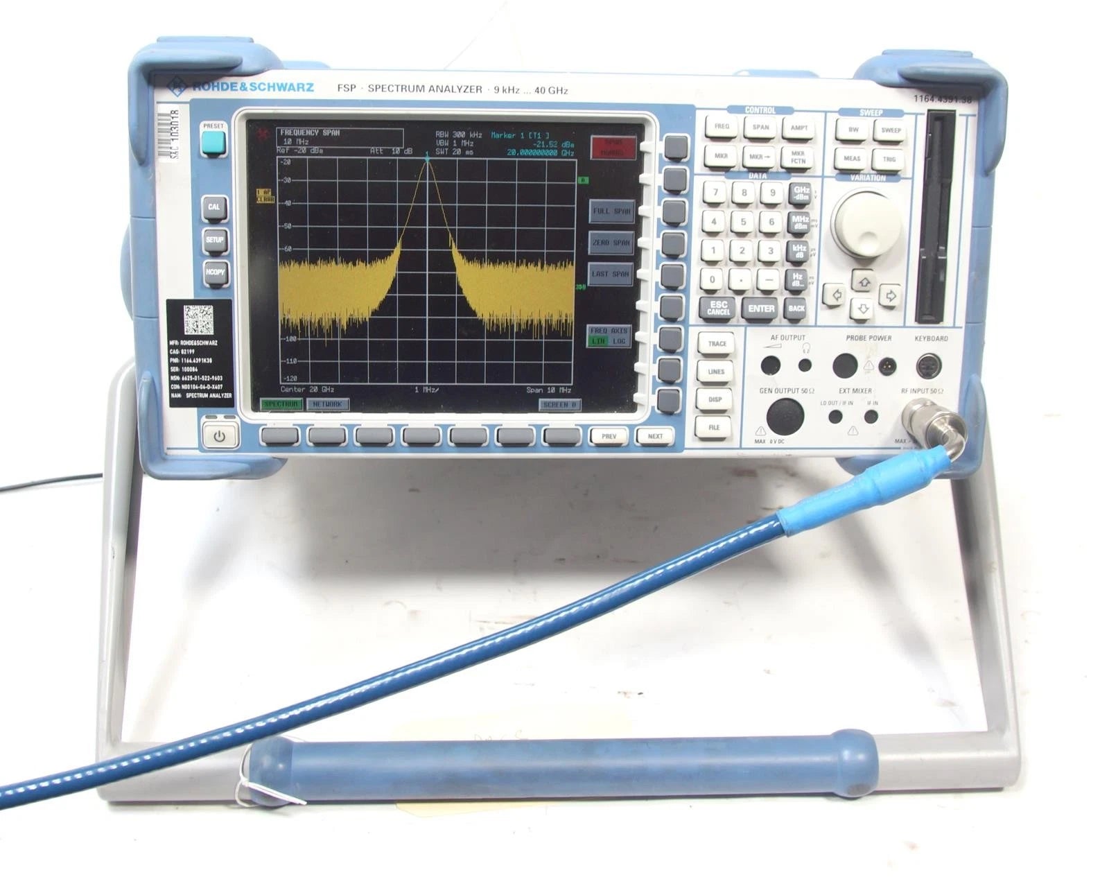 Rohde & Schwarz FSP 38 Spectrum Analyzer 9 KHz - 40 GHz 1164.4391.38
