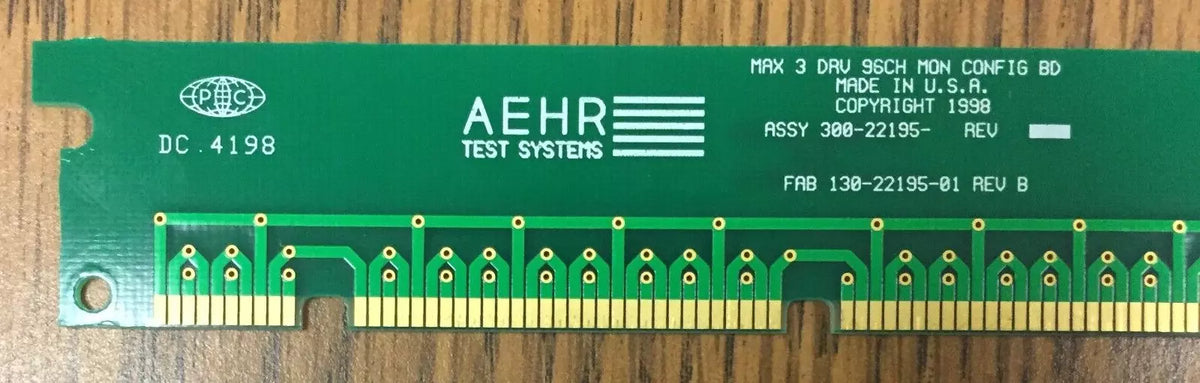 AEHR Test Systems 130-22195-01 MAX 3 DRV 96CH Mon Config Board