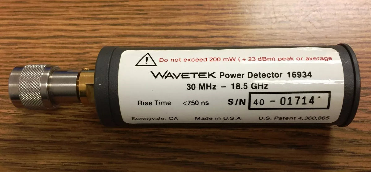 Wavetek 16934 Power Detector 30 MHz - 18.5 GHz
