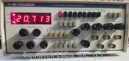 20 MHz Sweep Function Generator by B&K Precision