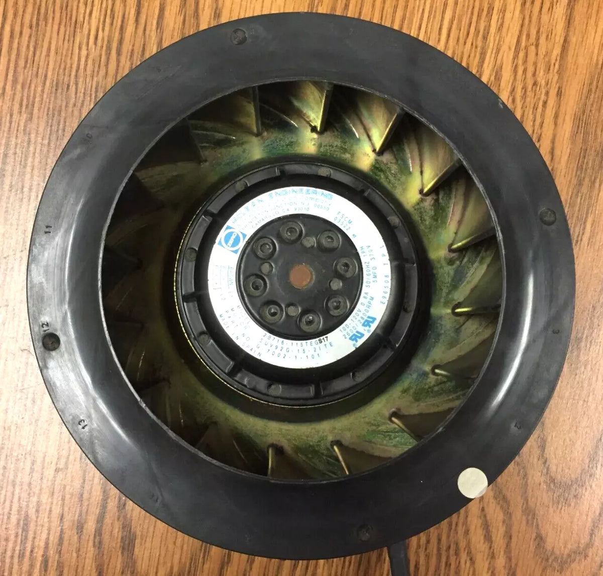 Mclean Engineering Model 2B716-115TEGS17 P/N G-7002 Vaneaxial Fan