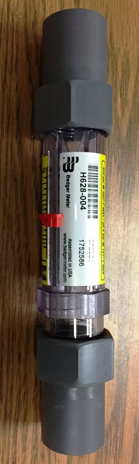 HEDLAND H628-004 Variable Area Mechanical Flowmeter 0.5-4 GPM