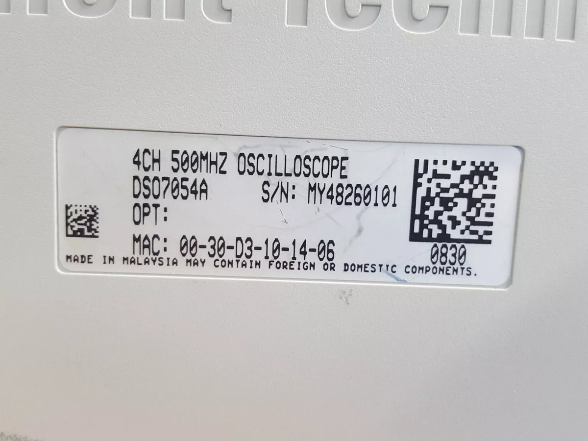 Agilent DSO7054A 500MHz 4GSa/s 4CH Oscilloscope
