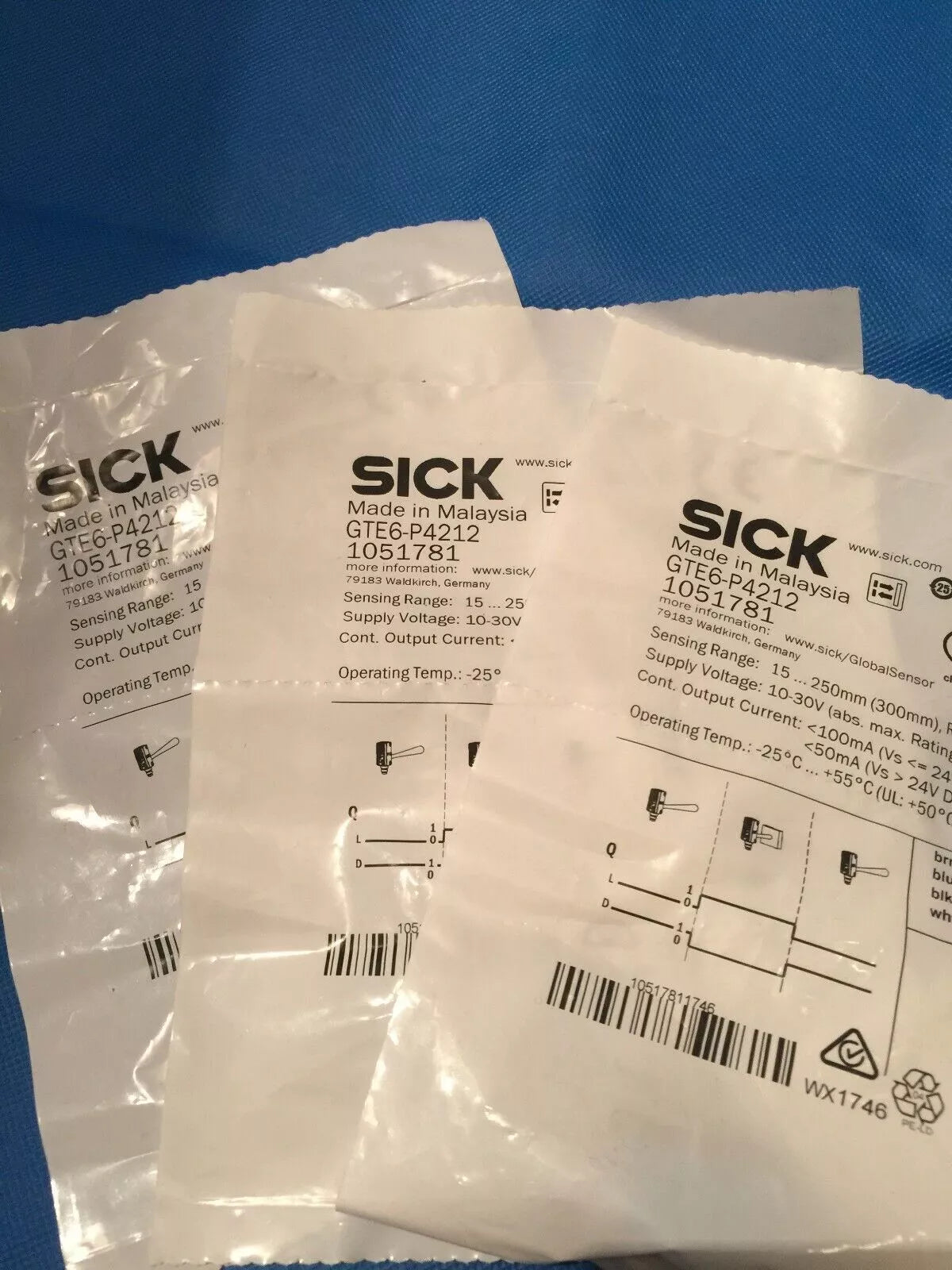 New SICK GTE6-P4212 1051781 Photoelectric Switch Sensor