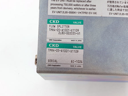 TPR4-05-A100T Valve Parect Pressure Control Flow Splitter by CKD