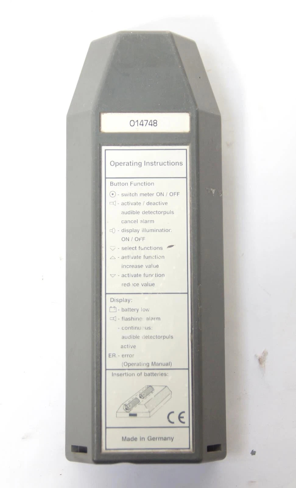 Thermo Fisher Scientific FH 40 G L Eberline Digital Radiation Survey Meter