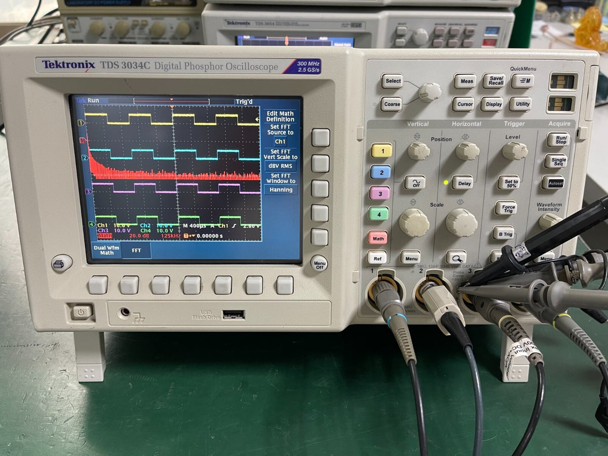 Tektronix TDS3034C Digital Oscilloscope 300MHz 4 Channel