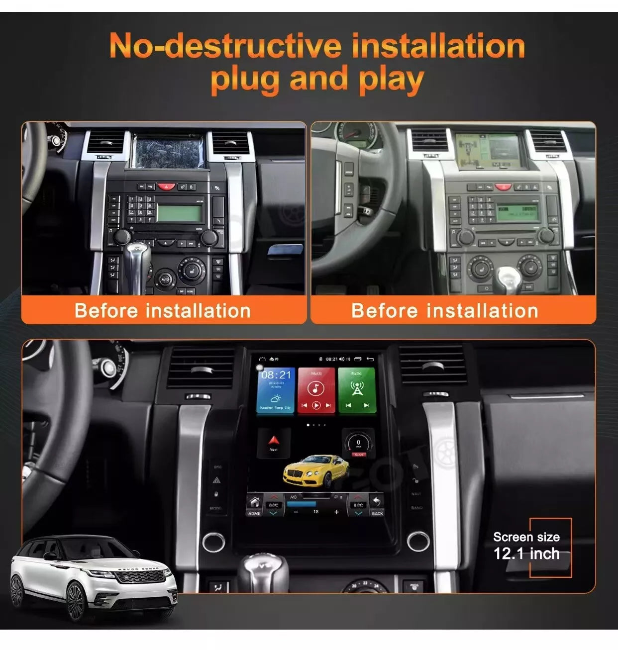 Android Tesla Car Radio Stereo for Land Rover Range Rover Sport 2005-2009