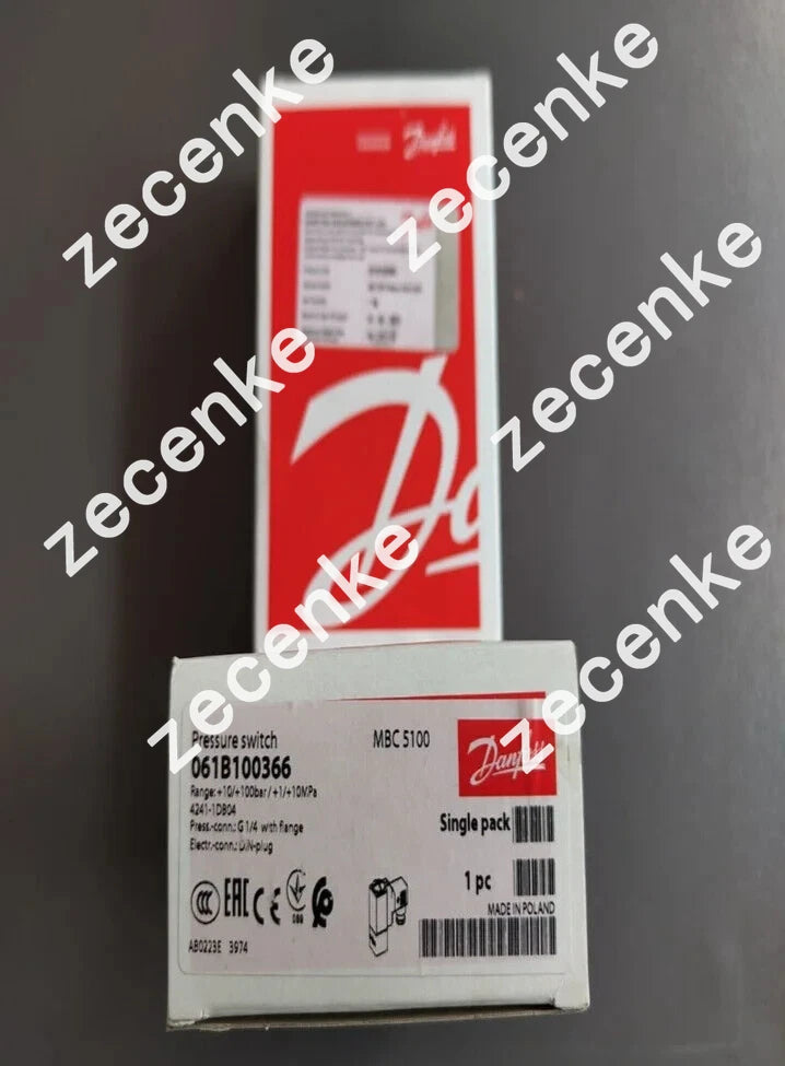 Danfoss 061B100366 Pressure Switch MBC 5100 IP65 1/4 Brand New