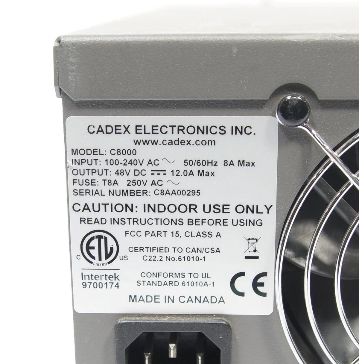Cadex C8000 Advanced GSM, CDMA, Digital Battery Testing System