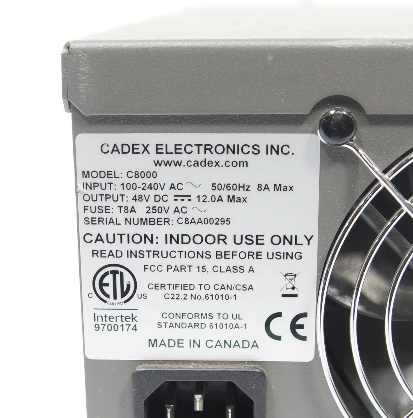 Cadex C8000 Advanced GSM, CDMA, Digital Battery Testing System