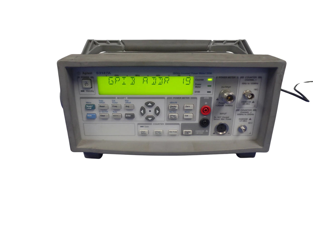 AGILENT 53147A 20GHZ COUNTER/POWER METER/DVM - Free Shipping