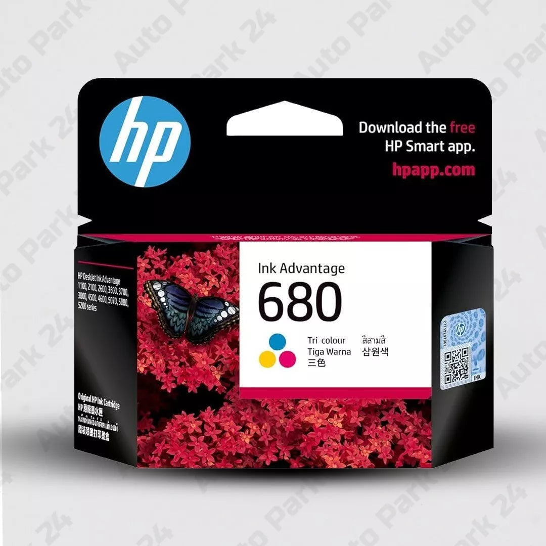 HP 680 Tri-Color Ink Cartridge – Original, High-Quality Print, Multi-Color Pack