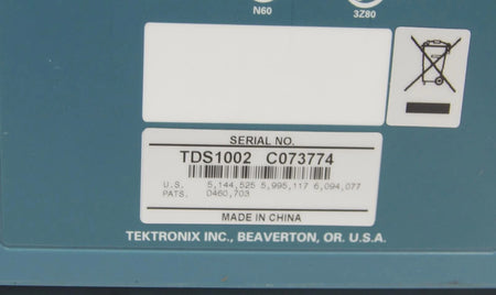 Tektronix TDS 1002 2 CH 60MHz 1GS/s Digital Storage Oscilloscope