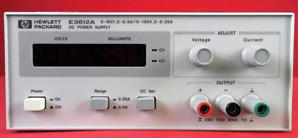 HP/Agilent E3612A -OE3 DC Power Supply 0-120V 0.5A 30W Max