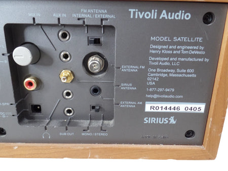 Tivoli Audio Model SATELLITE SIRIUS/AM/FM Desk- Brown - Free Shipping
