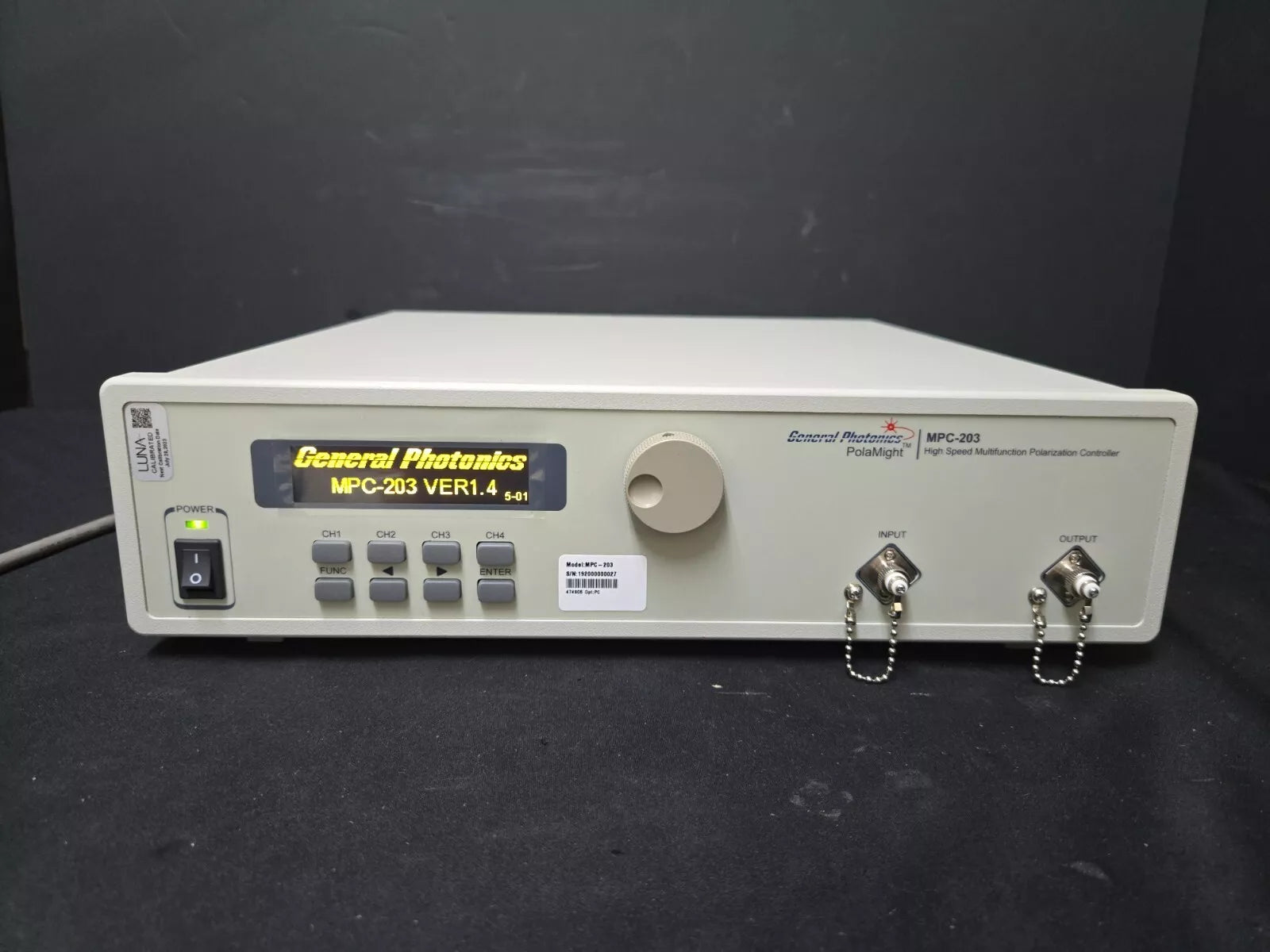 General Photonics MPC-203 Polarization Controller (P/N: MPC-203-1-FC/PC)