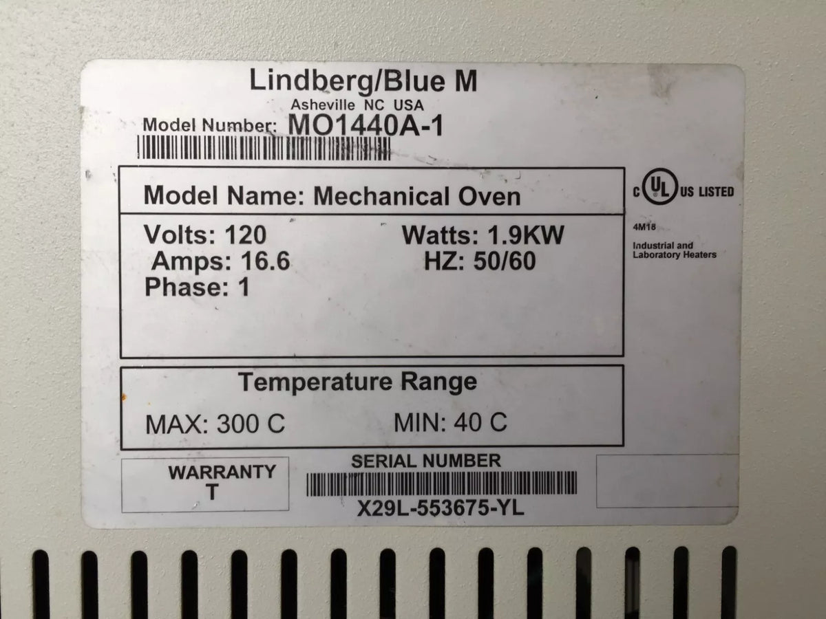 Linberg/Blue M MO1440A-1 Mechanical Convection Oven 40˚C - 300˚C, Ivory Color