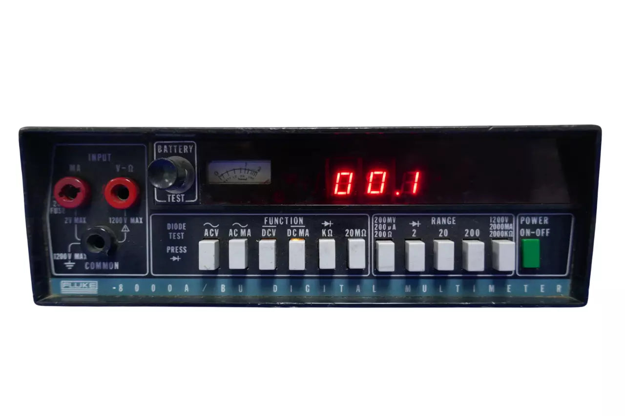 Fluke 8000A/BU Digital Multimeter - Reliable and Accurate Measurement Tool