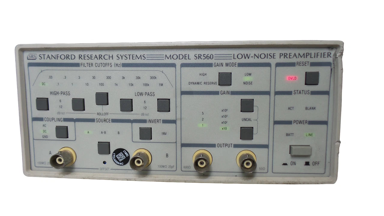 Stanford SR560 Research Systems  Low-Noise  Preamplifier - Free Shipping