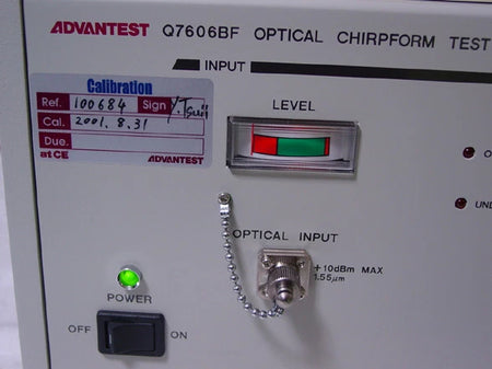 ADVANTEST Q7606BF 1510-1590nm 150GHz+-15GHz Optical Chirp Test set