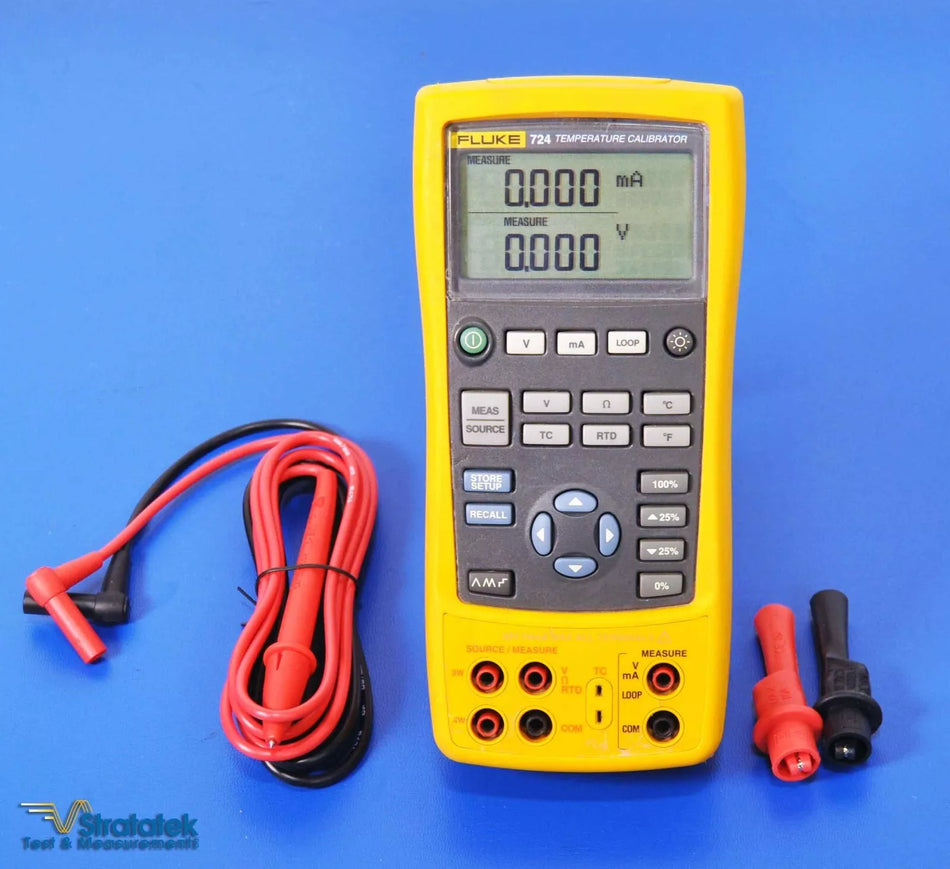 Fluke 724 Process and Temperature Calibrator NIST Calibrated with Data