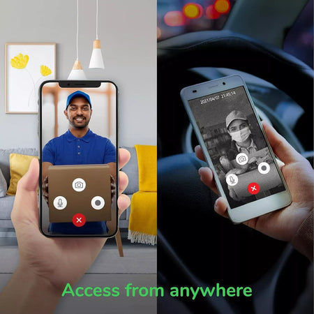 Schneider WiFi Smart Doorbell 1080P HD Camera with Motion Sensors & Night Vision