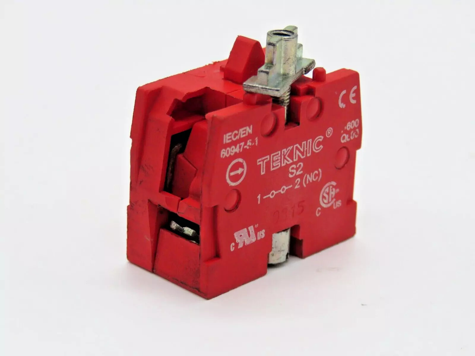 Teknic S2 IEC94751 Red Push-Button Switch Block 220V