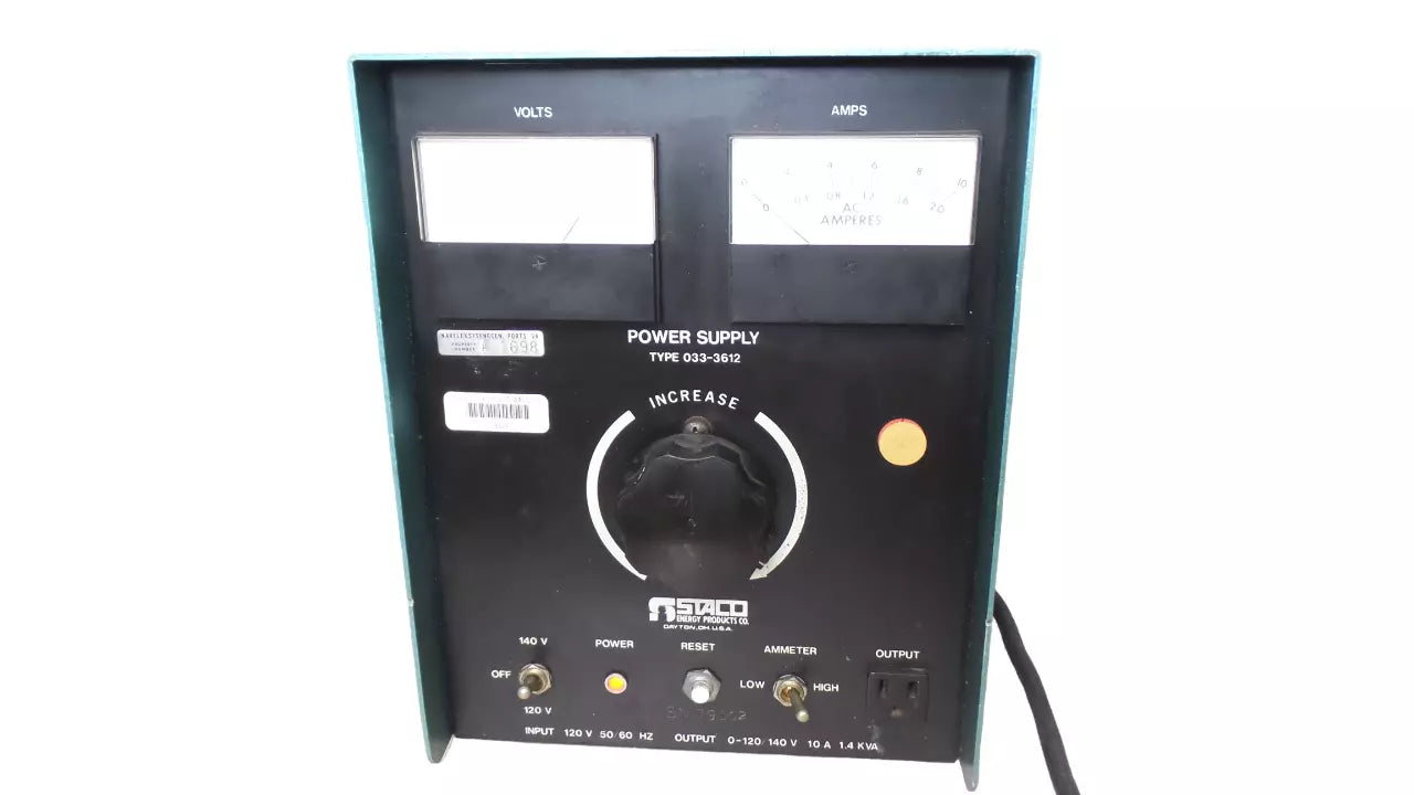 STACO 033-3612 Power Supply