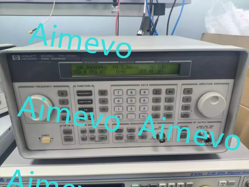 HP Agilent 8648C 100kHz-3.2 GHz Signal Generator with Option: 1EA, 1E5