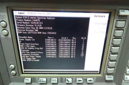 Agilent E4407B 9KHZ-26.5GHZ ESA-E Series Spectrum Analyzer