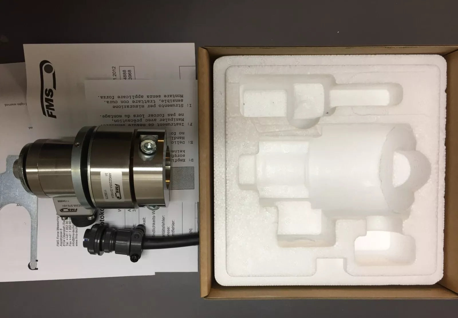 FMS AMGZ205-375-H31 & AMGZ205A-D1150 Force Sensor & Transducer
