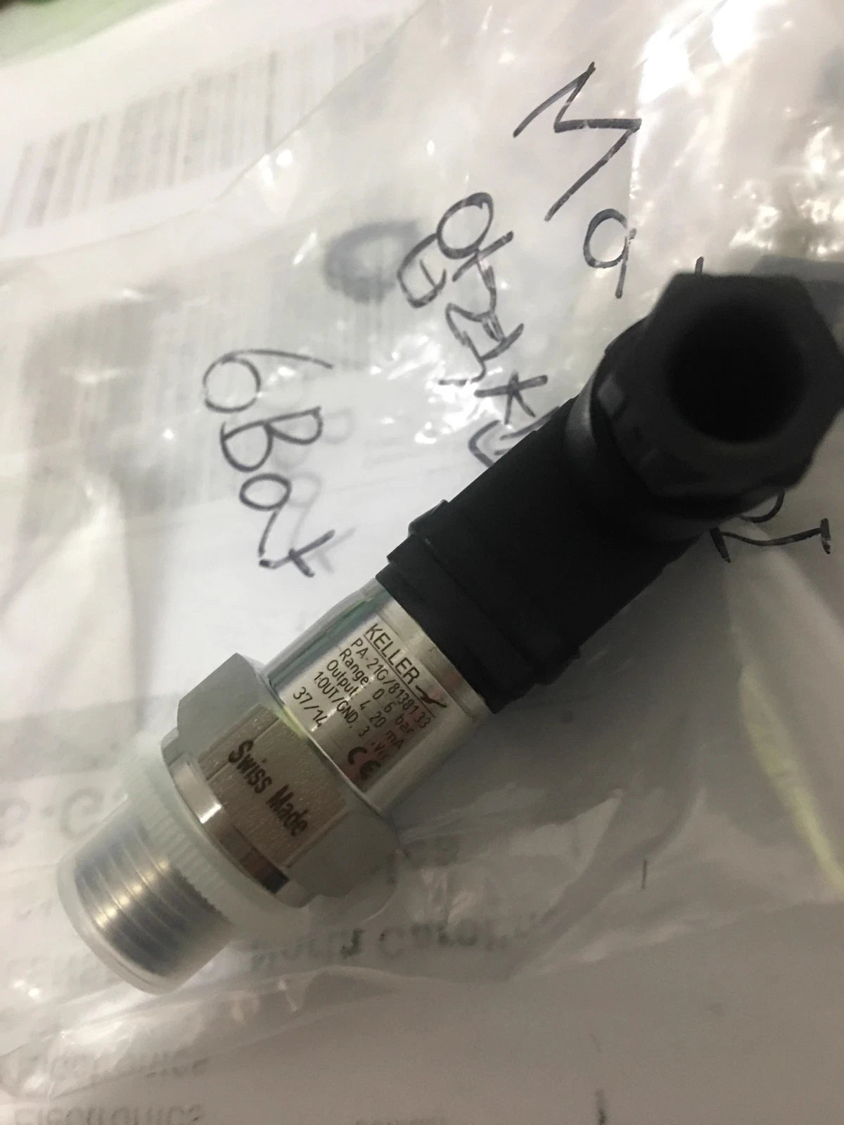 KELLER PA-21G/81381.3 Pressure Transmitter 0-6bar with 4-20mA Output