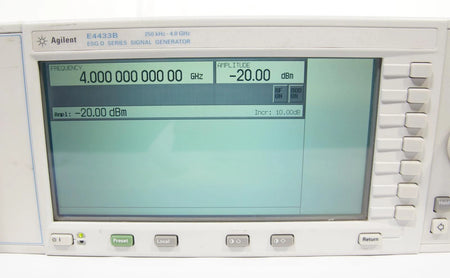 Agilent E4433B 4GHz ESG-D Series Signal Generator Options 1EM UN8 UN9 UND