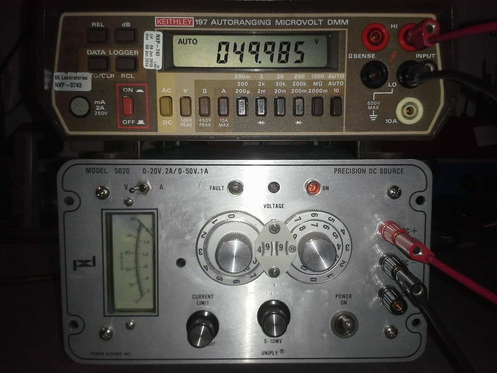 Precision DC Power Supply 0-50V 0-2A