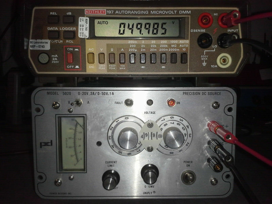 Precision DC Power Supply 0-50V 0-2A