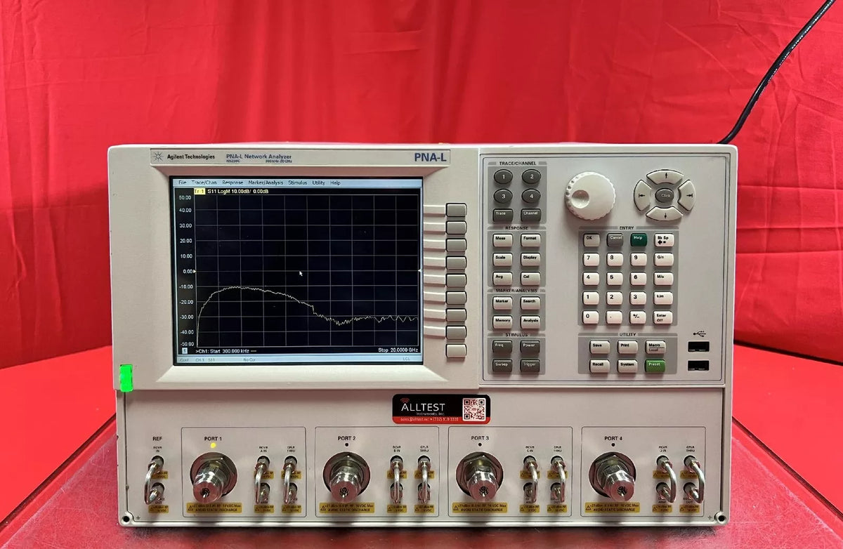 Agilent/Keysight N5230C PNA-L Microwave Network Analyzer, 300 kHz to 20 GHz, 4PT