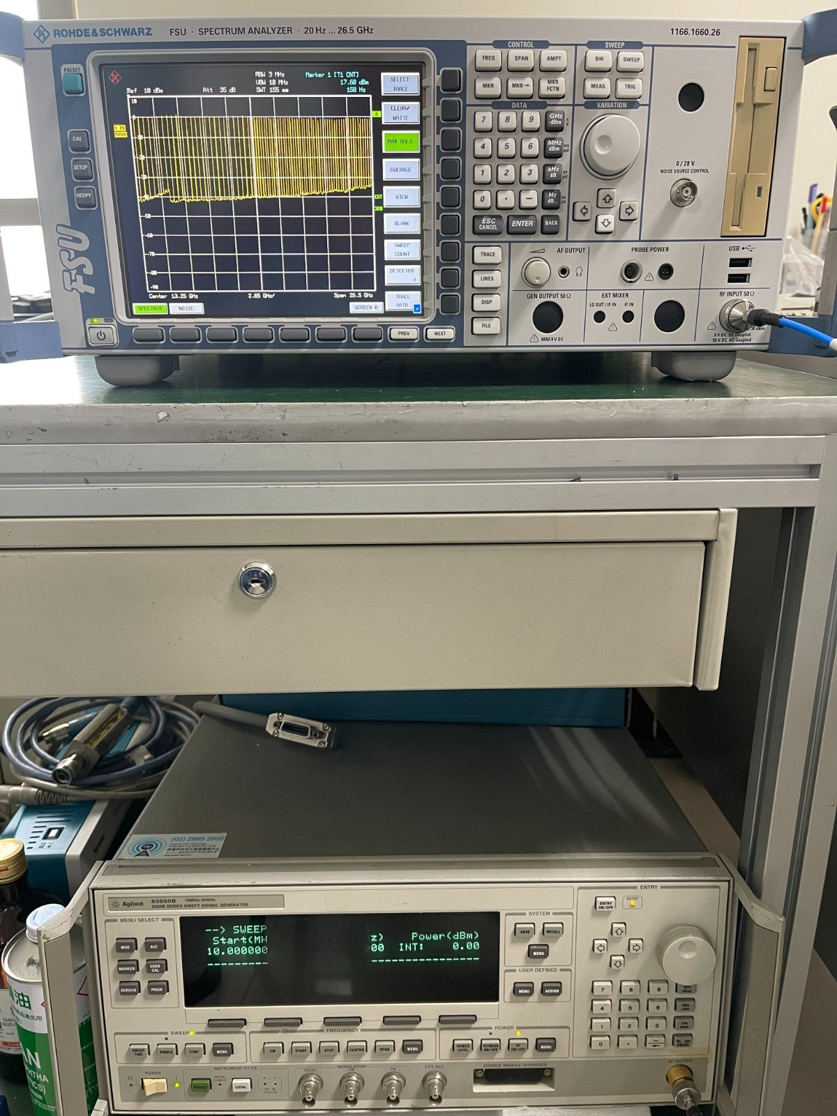 Rohde & Schwarz FSU26 20 Hz - 26.5 GHz Spectrum Analyzer w/ FSU-B25 ,FS-K30_0917 - XG eqpt