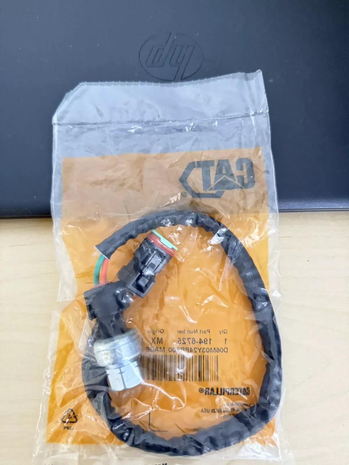 CAT 194-6725 1135KPA Steel Pressure Sensor - Genuine OEM