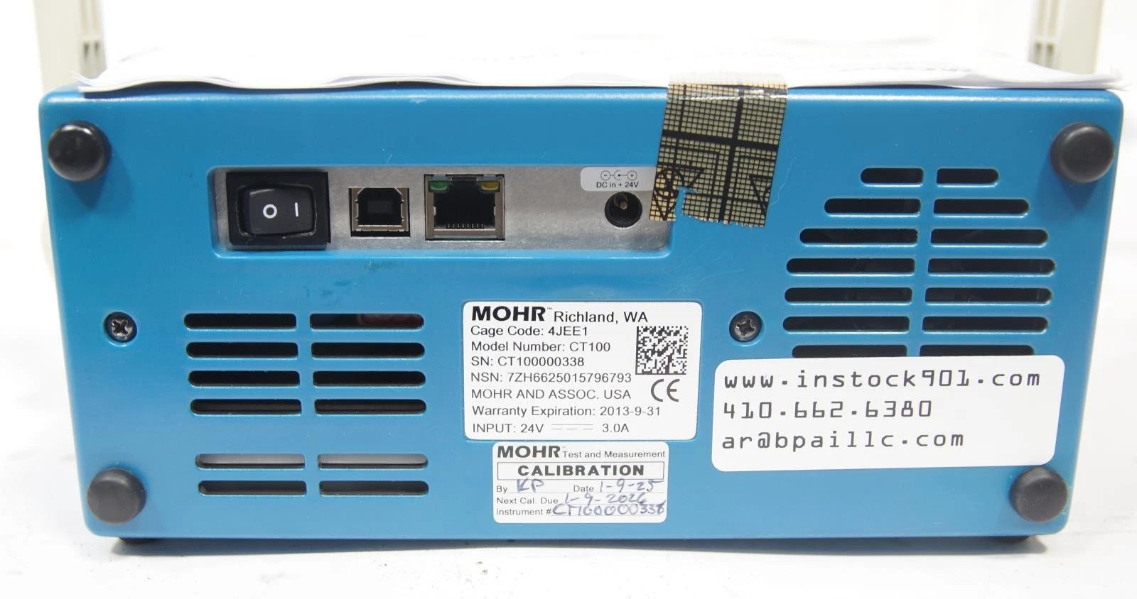 MOHR CT-100B Automatic Metallic TDR Cable Tester CT100 CALIBRATED