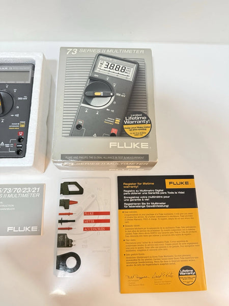 FLUKE 73 Series II Multimeter in New Factory Box - Tested & Fast Shipping