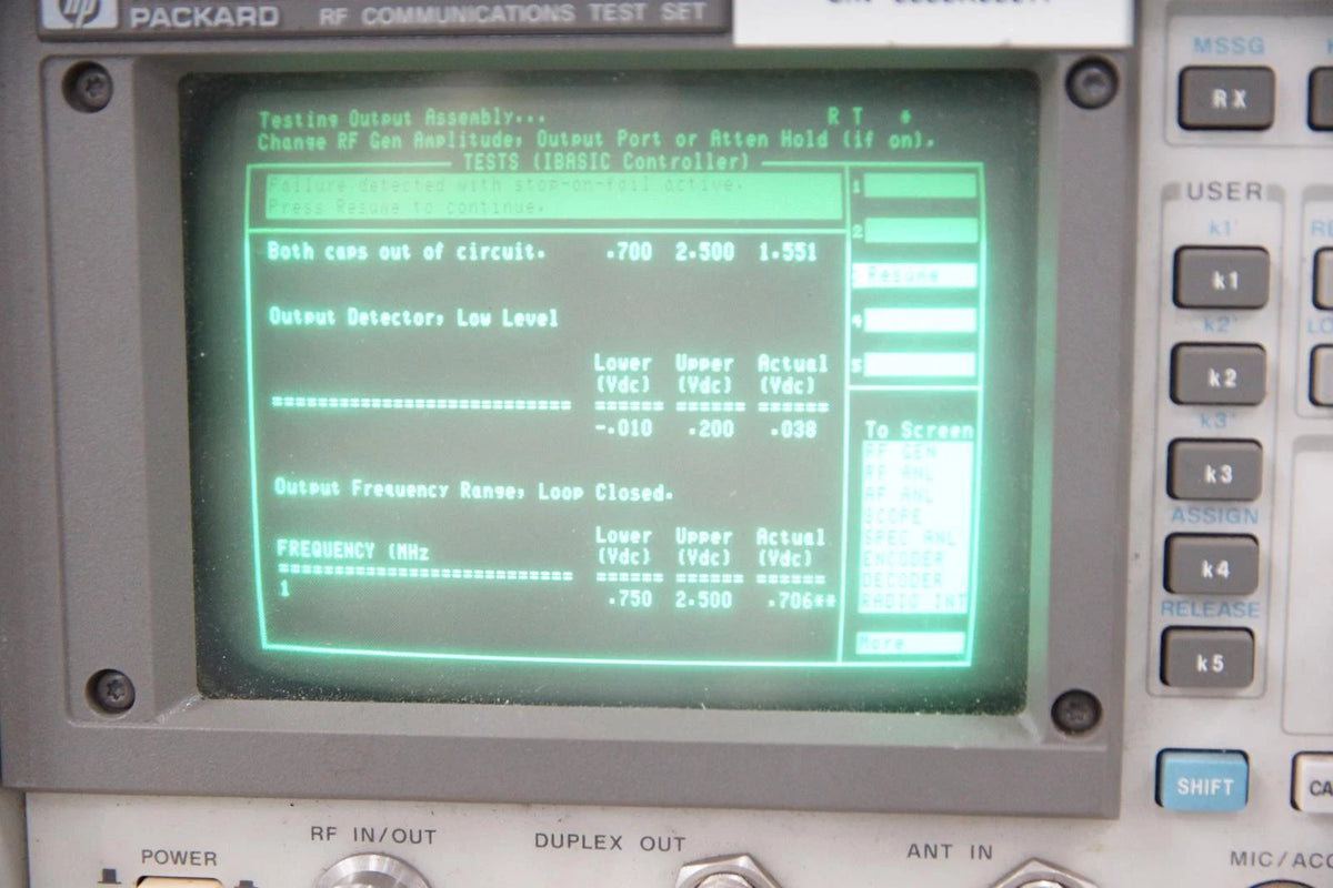 HP Agilent 8920A RF Communications Test Set / Spectrum Analyzer
