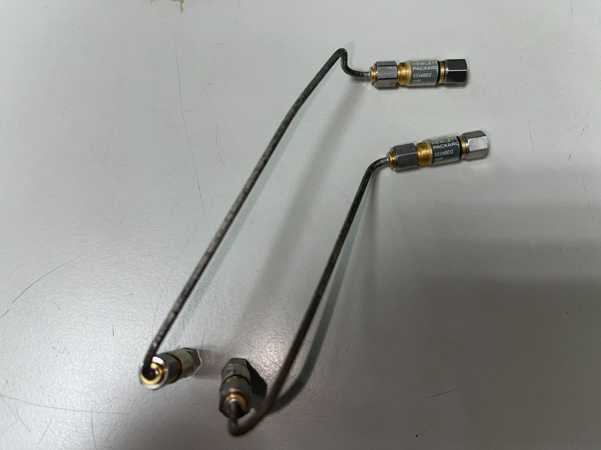 HP Agilent 33340DZ 40GHz 13db precision attenuator , w/semi-rigid 2.4mm cables