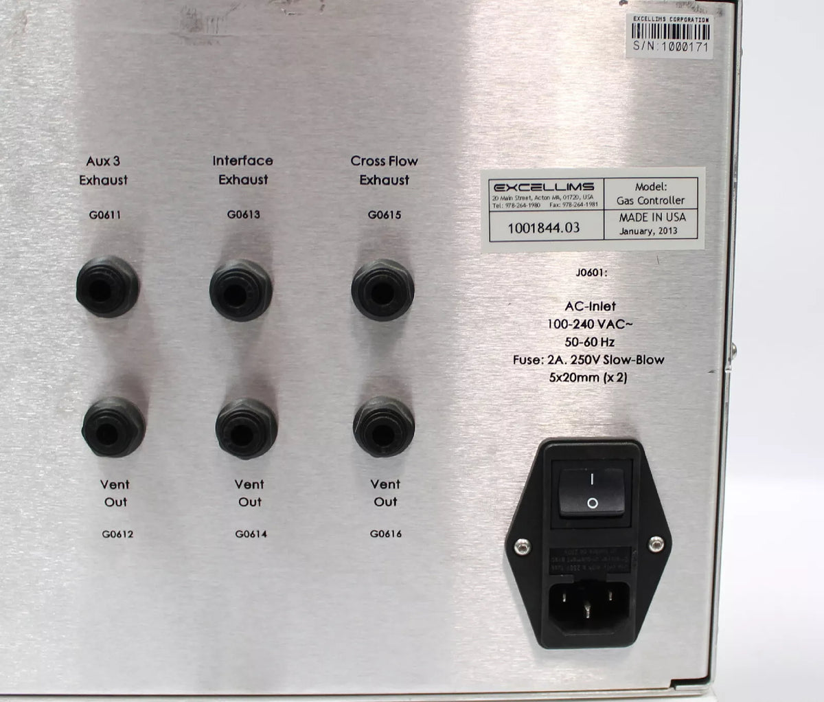 Lot of EXCELLIMS UIMSC-2 / Source Controller / Gas Controller