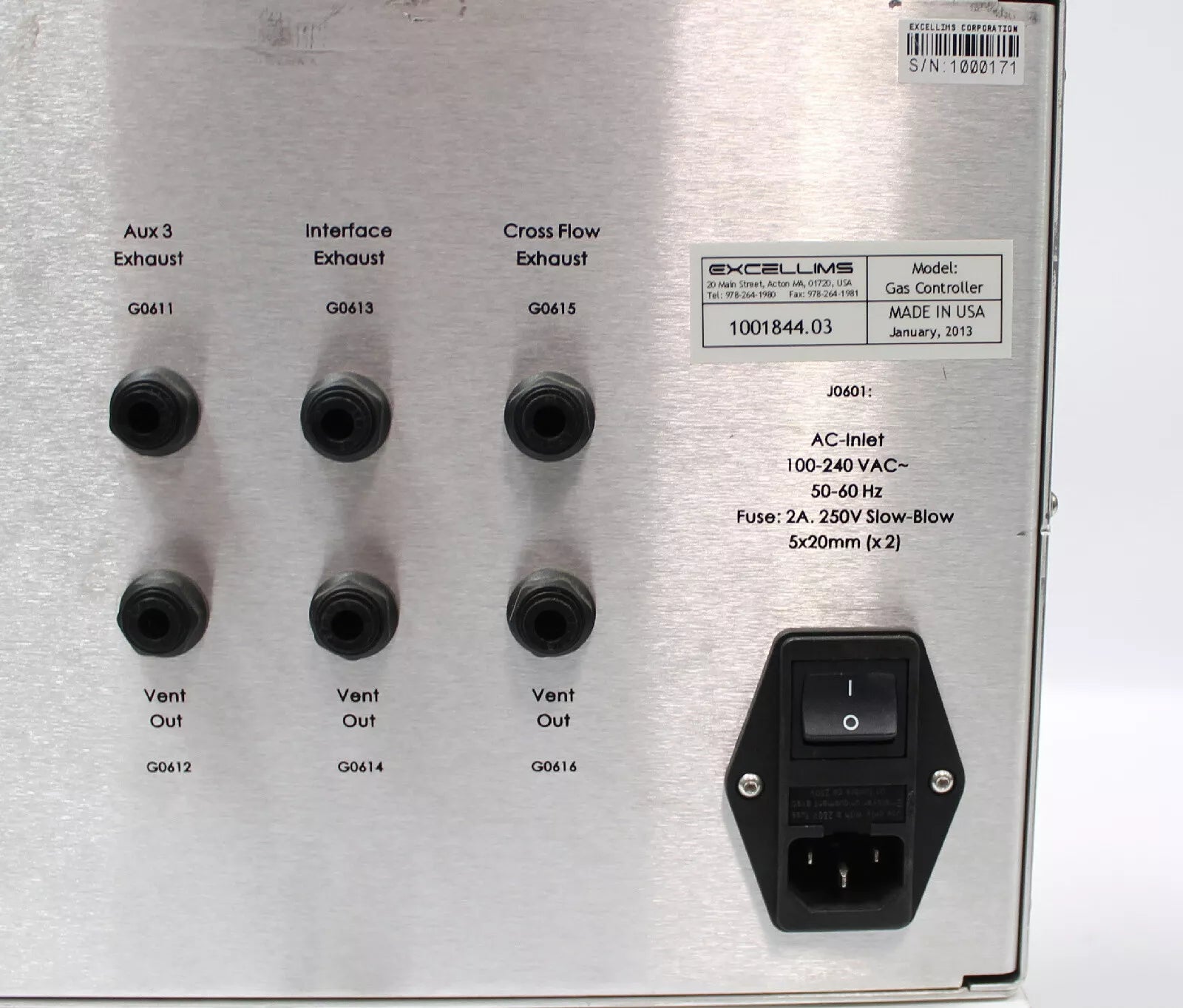 Lot of EXCELLIMS UIMSC-2 / Source Controller / Gas Controller